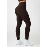 SIGNATURE SEAMLESS LEGGINGS - CHOCOLATE BROWN