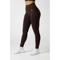 SIGNATURE SEAMLESS LEGGINGS - CHOCOLATE BROWN